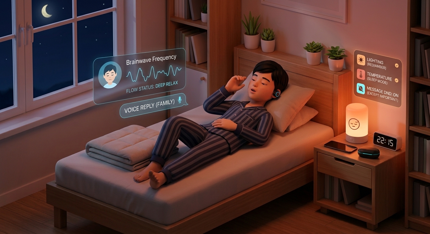 22:15 睡前助眠与黑屏语音